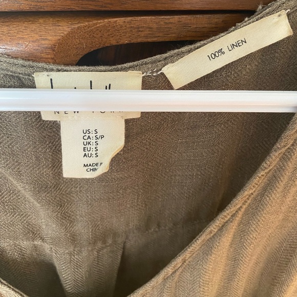 Nicole Miller Linen A-Line Dress - Picture 2 of 3